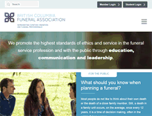 Tablet Screenshot of bcfunerals.com